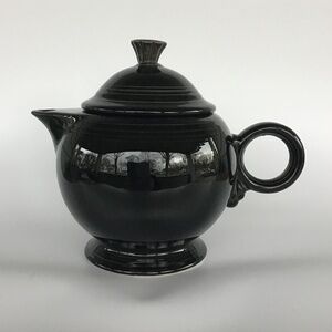 Vintage Fiesta Black Teapot with Lid Excellent Condition
